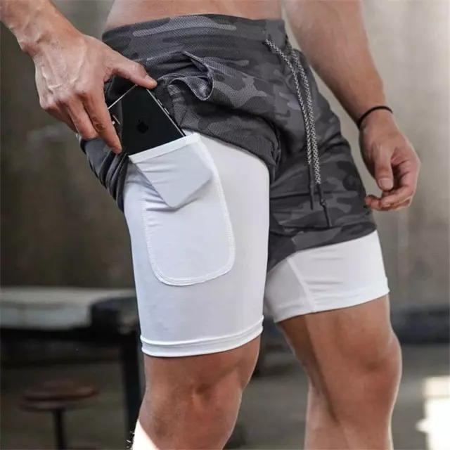 Ropa Deportiva de Gimnasio Leggins Para Correr Entrenamiento Licras Para Hombres