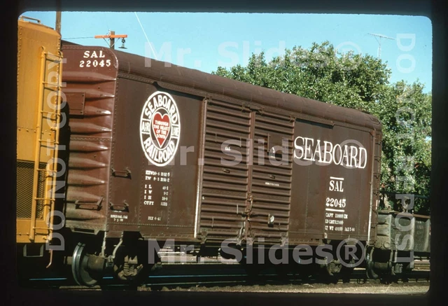 Duplicate Slide Freight SAL Seaboard Air Line 40'Round Roof Fric.Bear. Box 22045