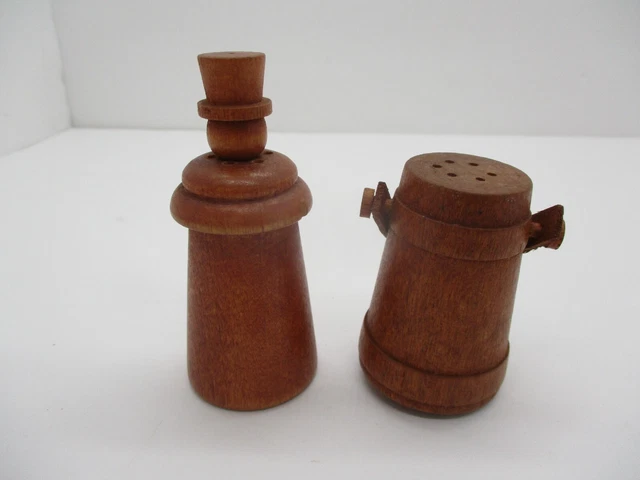 Vintage Wood Butter Churn Salt and Pepper Shakers