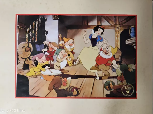 Walt Disney's "Snow White" Exclusive Commemorative Lithograph -Original Envelope