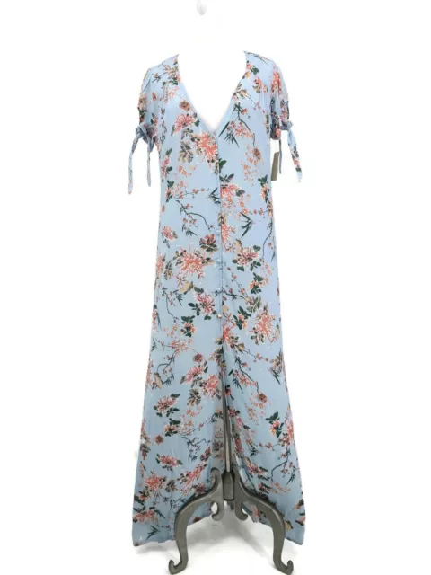 New Flynn Skye Ale Maxi Dress Womens XS Blue My Mind Floral Rayon