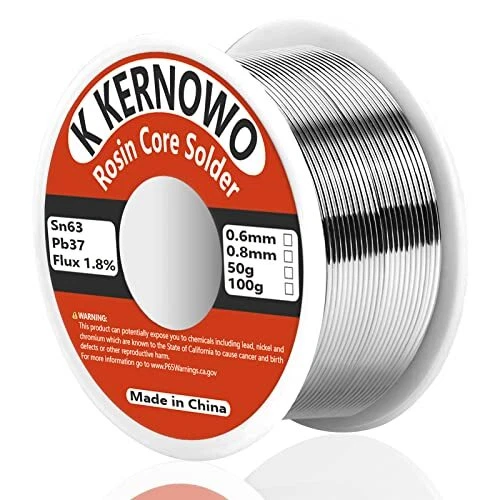 Solder Wire 63-37 Tin Lead Rosin Core for Electrical Soldering1.8% Flux
