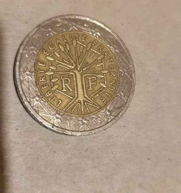 2 Euro Münze Liberte Egalite Fraternite 1999 Fehlprägung 2 EURO MÜNZE 1999 Fehlprägung Selten Frankreis Liberte Egalite