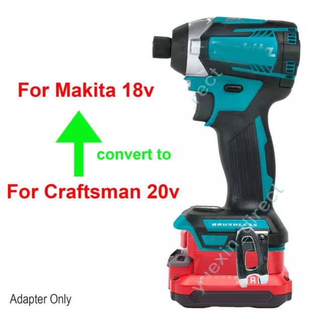 For Craftsman v-20 20V Battery Adapter Convert to for Makita 18V Drill Tools