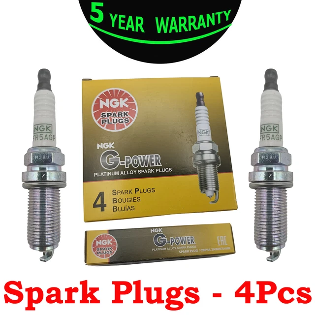 Set Of 4 NGK 5018 G-Power Platinum Spark Plugs – LFR5AGP – Made In Thailand
