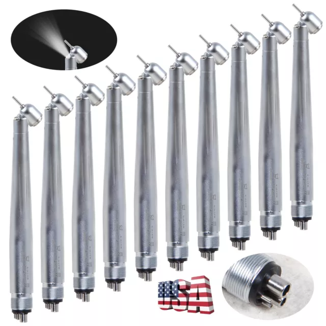 1-10 Dental 45° Head LED E-generator Surgical High Speed Handpiece for NSK D-1Z