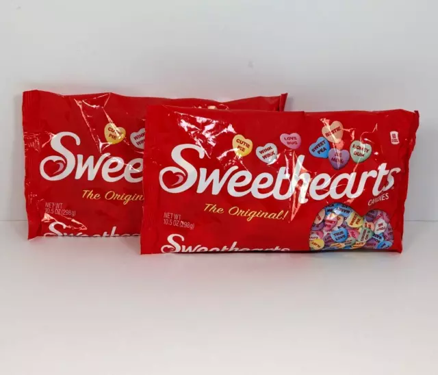 Sweethearts Conversation Hearts Candy 10.5oz Bag Valentine (BB 09-27-26) 1 Pkg 2