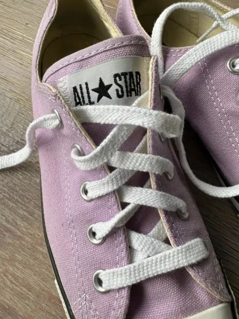 CONVERSE All Star Low Top Sneaker Shoe Lilac Purple Women Size EU 38. US 7. UK 5