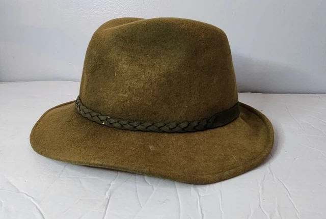 100% wool hat handmade vintage hat