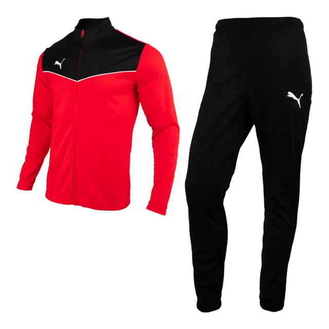 Puma 65753401 Men Tracksuit Individual Rise Training suit jacket pants red/Black