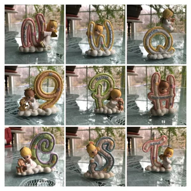 Assorted Precious Moments Alphabet Letters And Number Figurines  - You Choose!