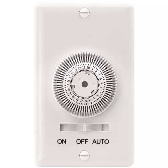 Prime 125V 24 horas Temporizador mecánico en pared TNIW24 Prime TNIW24 054732831401