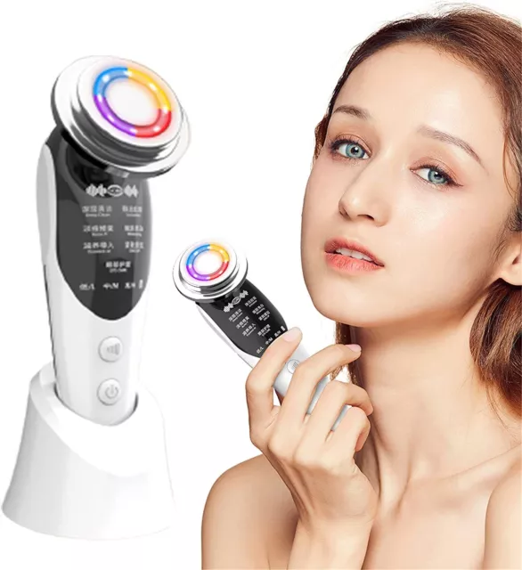 DISPOSITIVO DI RINGIOVANIMENTO viso 7 modalità in 1, rassodante pelle,  rimozione rughe viso EUR 28,04 - PicClick IT