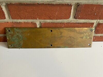 Vintage Brass 3.5 x 14" Door Push Plate