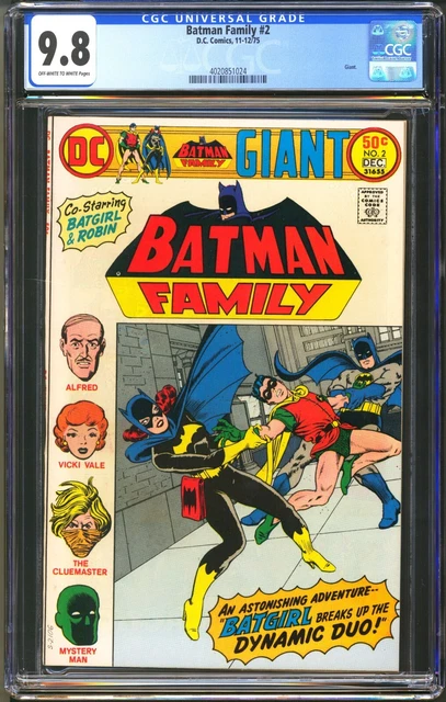 Batman Family #2 - Cgc 9.8 - Ow/Wp - Nm/Mt Dc Giant - Gil Kane Carmine Infantino