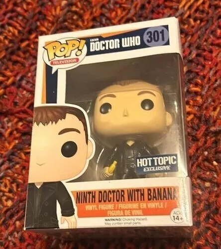 Funko POP - Doctor Who 301 Hot Topic Exclusive Ninth Doctor with Banana