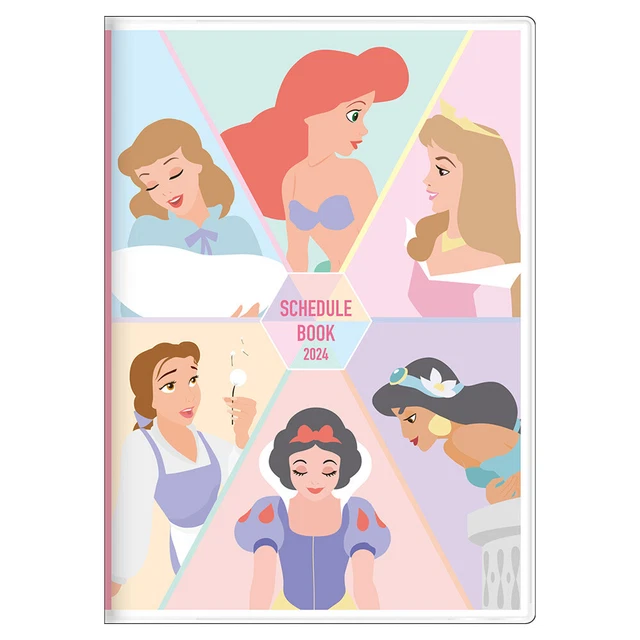 2024 SCHEDULE BOOK Agenda Planner Sunstar Disney Princess B6 Monthly
