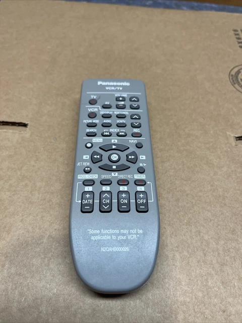 Panasonic N2QAHB000026 TV/VCR Remote Control Tested Working