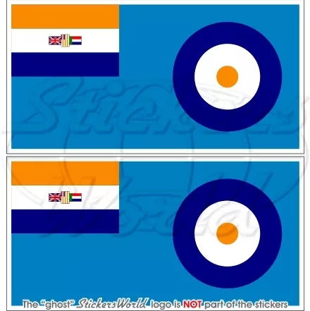 SOUTH AFRICAN Air Force SAAF 1940-51 Africa Flag 110mm Vinyl Stickers Decals x2