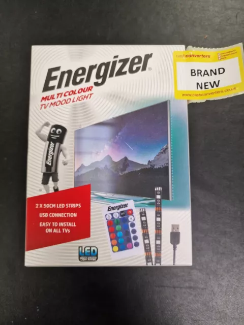 ENERGIZER USB TV Multi Colour Mood Light 2x50CM LED Strips Light