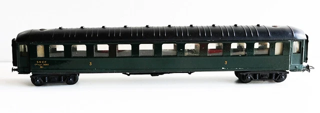 PMP / RATEAU METAL HO VOITURE VOYAGEURS 1E CLASSE N° 4396 EN 2 RAILS