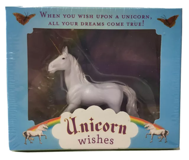 Unicorn Wishes by Micaela Heekin 2009 Figurine Backdrop Display Stand 48pg Book