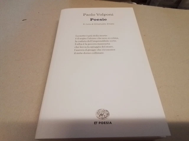 POESIE - VOLPONI PAOLO, ZINATO E. (Curatore) - Einaudi, 15mg24