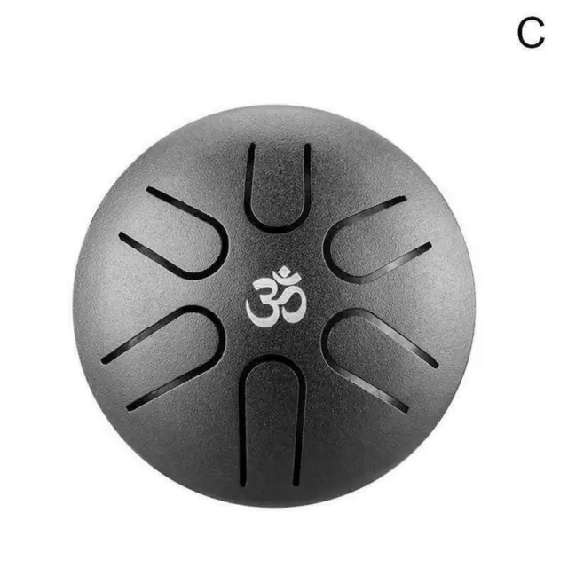3 inch 6 Tone Steel Tongue Drum Mini Hand Pan Drum with Drumsticks Percussion