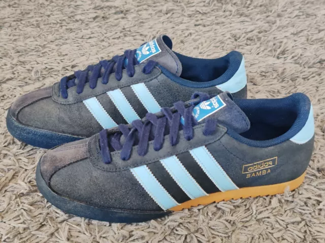 Adidas bamba navy discount blue