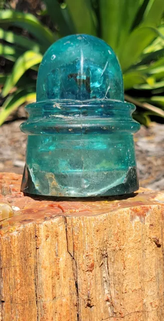 Boston Bottle Works Segmented Thread Specimen Glass Insulator