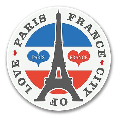 2 x Paris Sticker en vinyle pour ordinateur portable Voyage Bagage Voiture Panneau iPad Fun # 4428-10cm/100mm Wide 