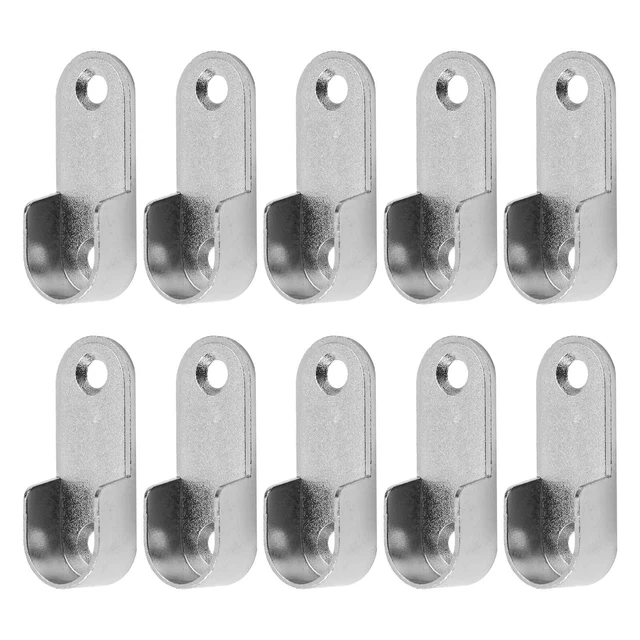 Closet Brackets Hanger Replacement Rod End Supports Rod Holder Wardrobe Tube