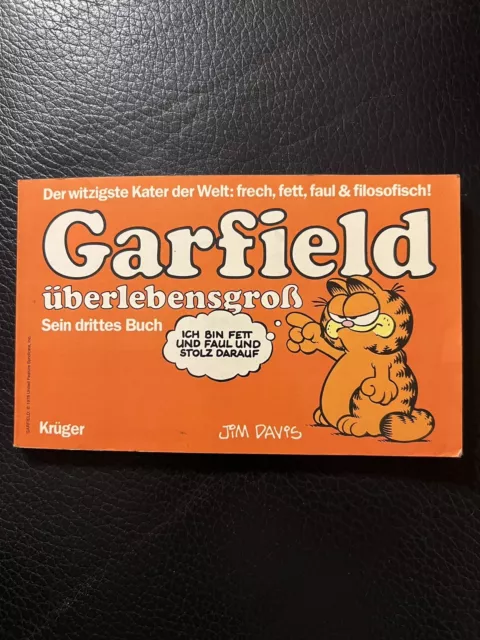 Garfield 2. Buch: Garfield schläft sich durch (Krüger, 1. Auflage 1984) Z 0-1