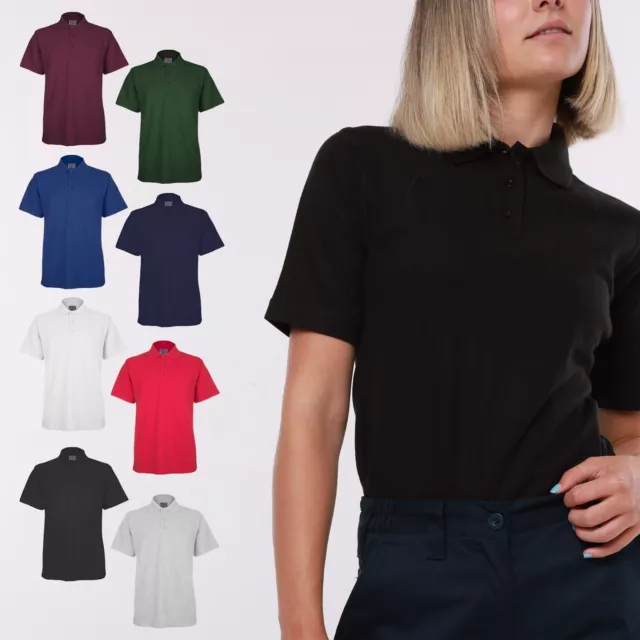 Ladies & Girls Plain Loose Polo T Shirt by BKS Size 6-32 - WOMENS CASUAL SHIRTS