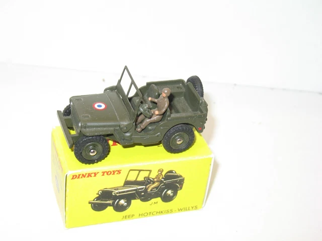 PA Joyax Jeep Ford Hotchkiss pompiers tole rare version mecanique 1/24
