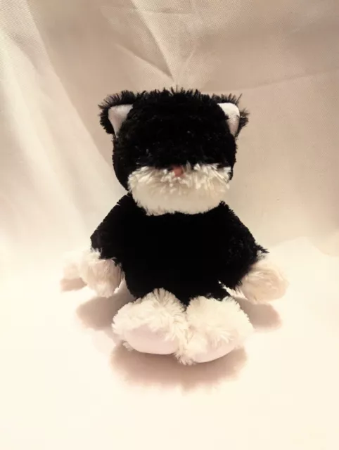 Ty Bessie the Black White Cat Soft Toy Cuddly Beanie 2017 No Tag