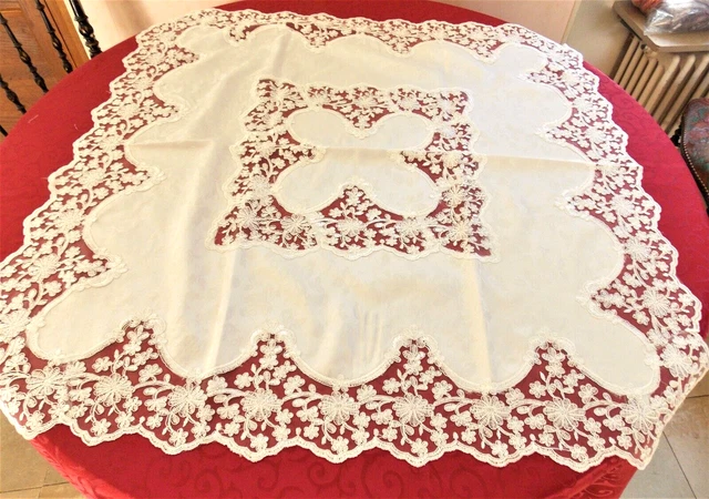 Nappe Satin 100% coton blanc 215 g 200x210 cm (lot de 5