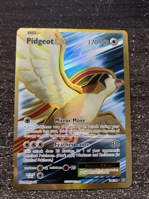 Pidgeot / Roucarnage Ex Fa - Pokémon 104/108 Xy 12 Évolutions Neuf English