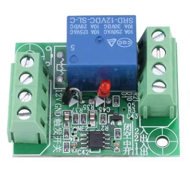 12V Single Channel Bistable Interrupteur de Contrôle/Module de Relais Réglable☽