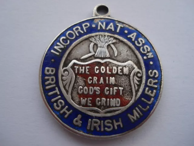 1908 Incorp Nat Ass'n British & Irish Millers W.c.honours Grade Silver Medallion