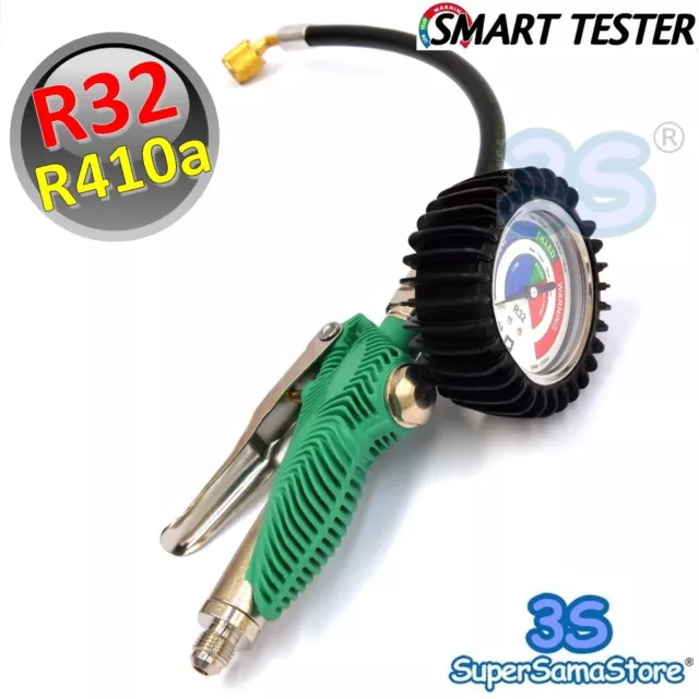 3S NUOVO SMART TESTER GAS R32 R410a TEST VERIFICA e RICARICA il CONDIZIONATORE