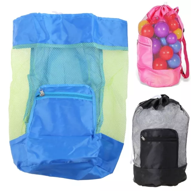 Beach Bag for Large Mesh Beach Backpack Durable Adjustable Shoulder Strap