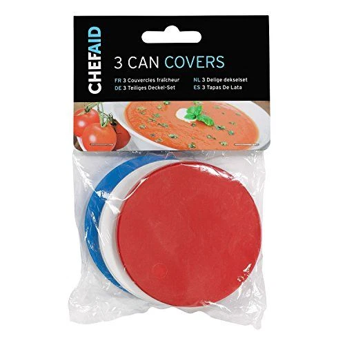 Chef Aid 10E00863 Food Can Covers, 1-Pack, Red 1 - pack,