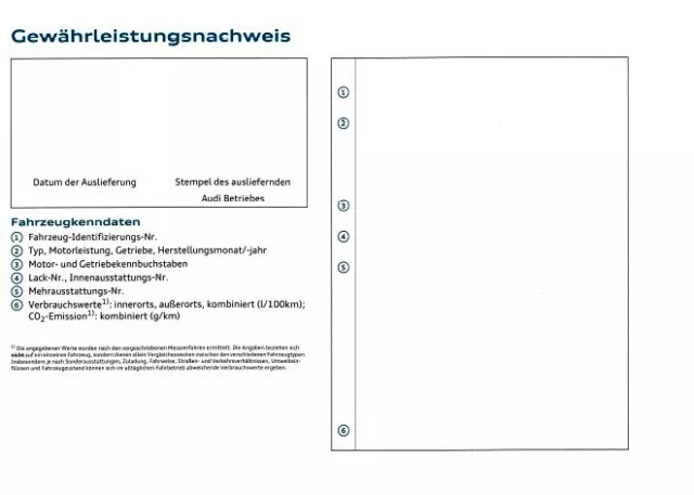 Carnet d'entretien allemand Audi 2005-2010 2