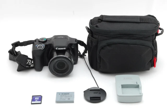 MINT W/ Case ] CANON PowerShot SX530 HS 16.0MP Black Digital