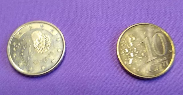 SPANIEN    10 Cent  3 Stück Kursmünzen   2002  Stempelglanz