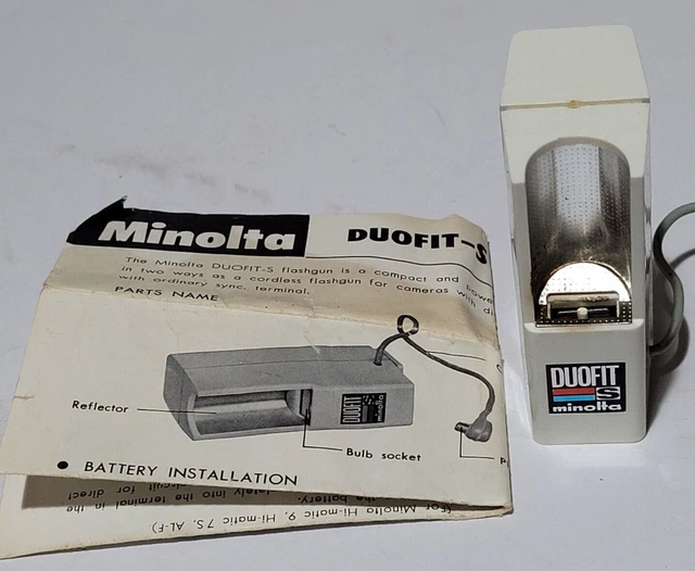 Minolta DuoFit S Flash Bulb Flashgun UNTESTED