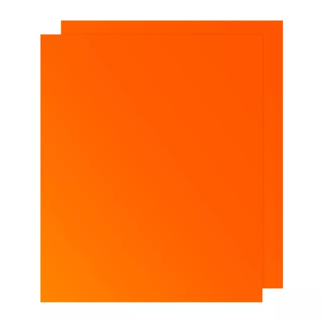 3D Puff Wärmeübertragung Vinyl 2 Blatt 12""x10"" Glow Puffy HTV Aufbügeln Vinyl Orange