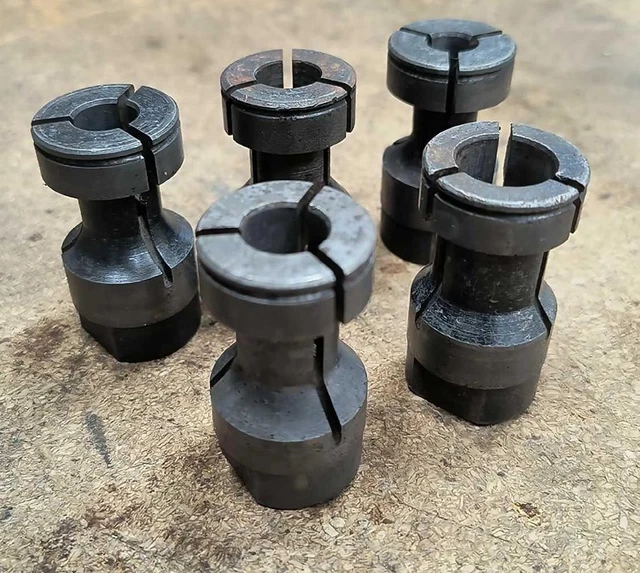 (5) Size 4 Tapping Collets for Procunier 4E Tap Head ALL DIFFERENT 1/8P-3/4