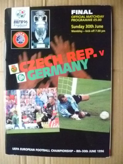 1996 UEFA Euro FINAL- CZECH REP. v GERMANY, 30 June (Org*, Exc)